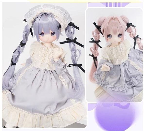 U-4620【sxf】★8色！1/3ドール(頭囲22~24cm)用ウィッグ