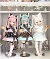 AF11244【XY】★MDDド−ル用洋服６点セット（４色あり）|女の子カジュアル服|◆ドール洋服（種類別）