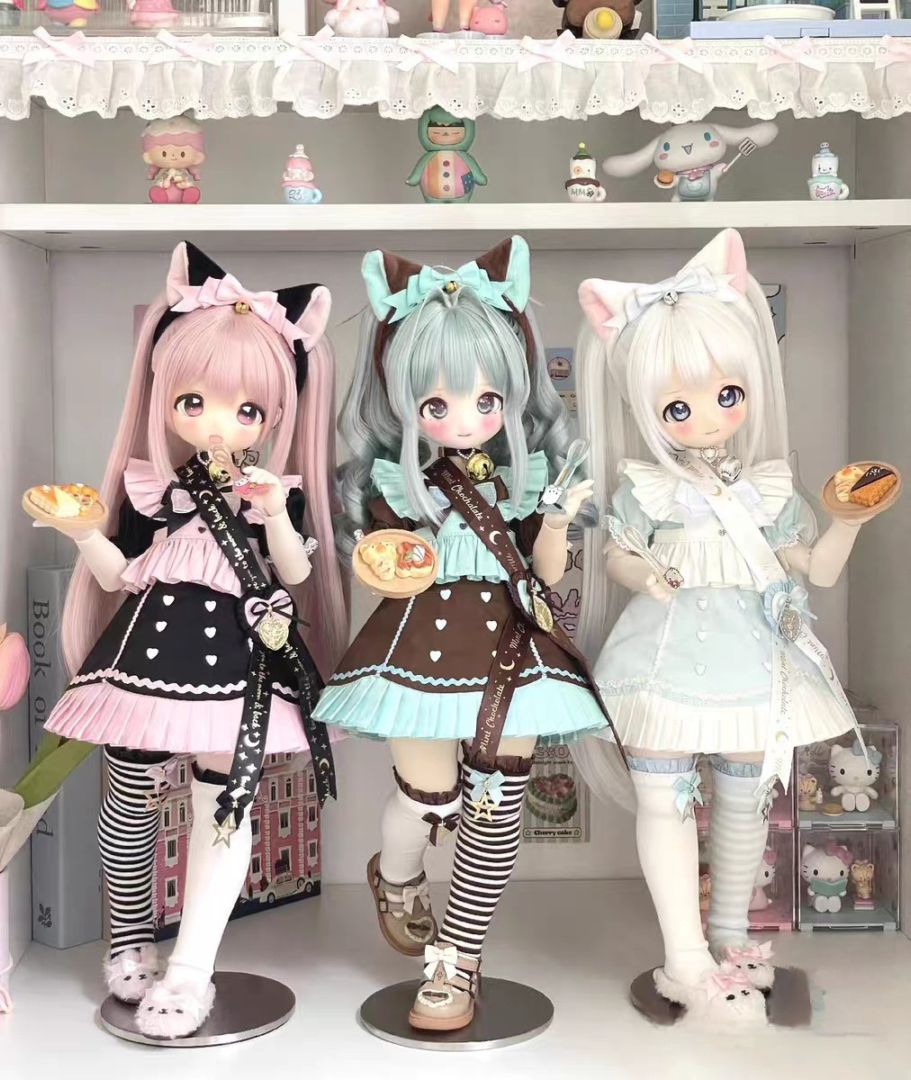 AF11244【XY】★MDDド－ル用洋服６点セット（４色あり）