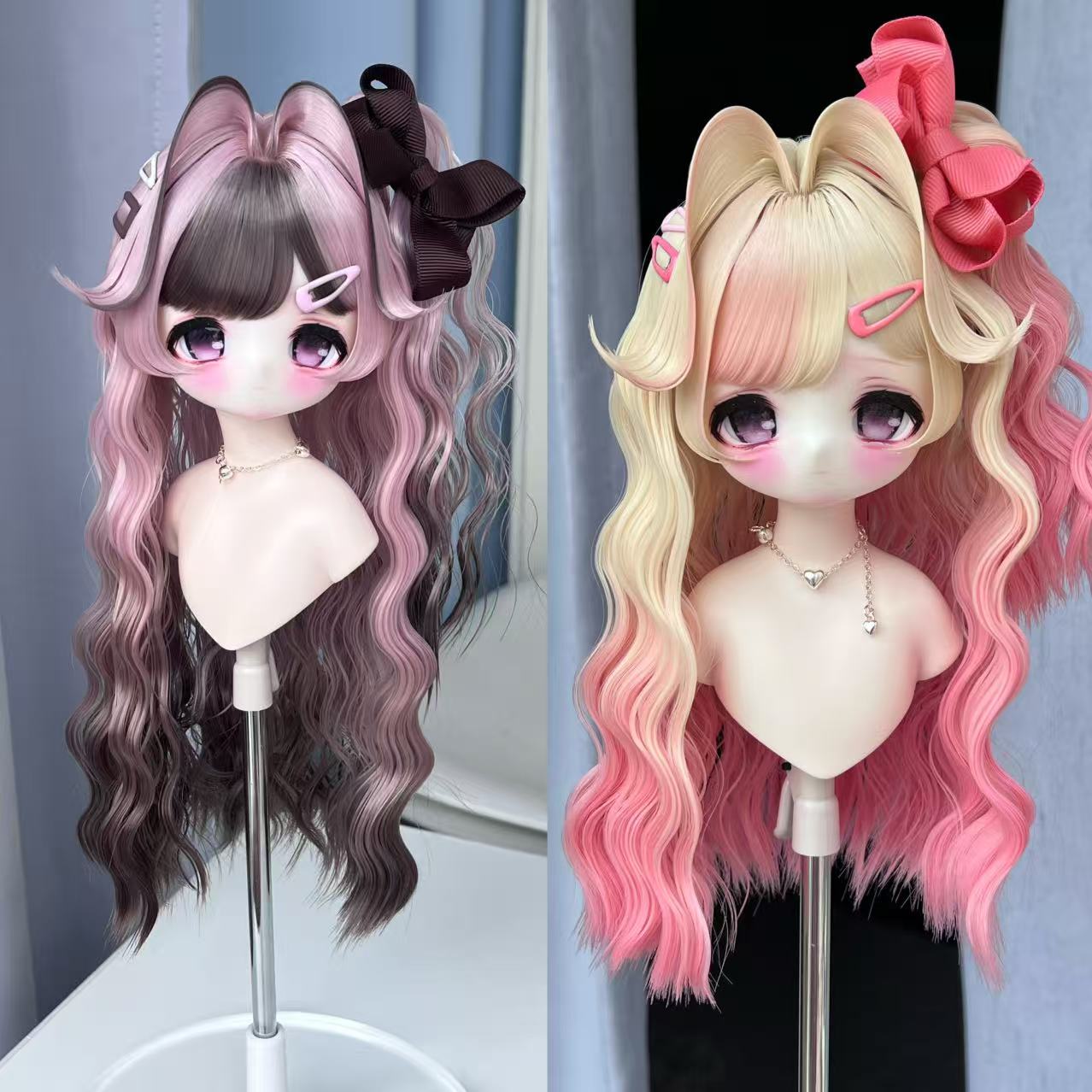 u-gg-1【GG】★グレーテンション自由！1/3ドール(頭囲22~23cm)用ウィッグ