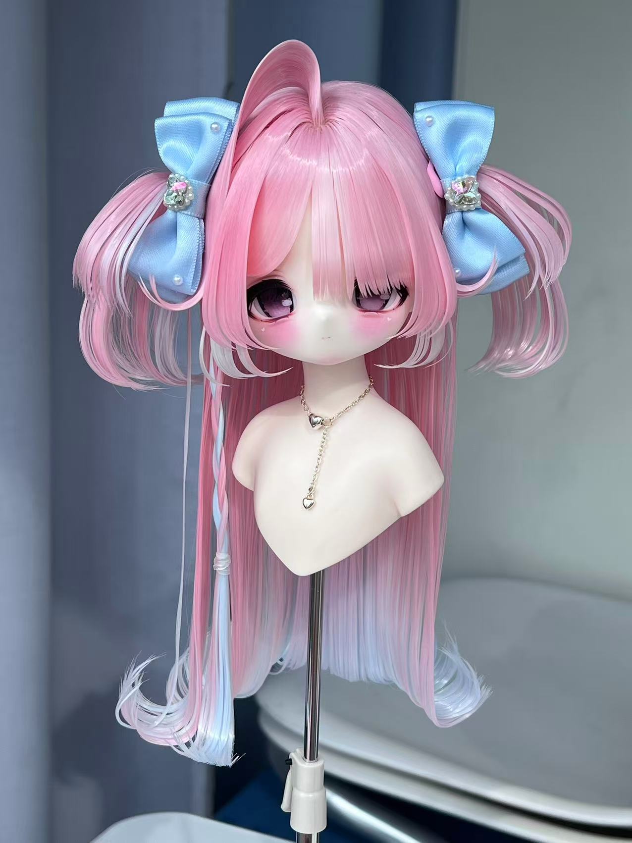 u-gg-2【GG】★グレーテンション自由！1/3ドール(頭囲22~23cm)用ウィッグ