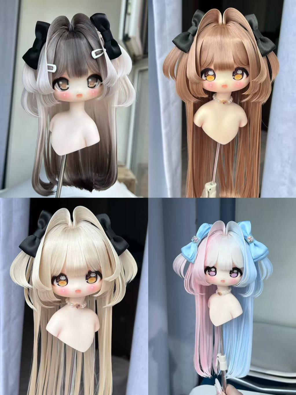 u-gg-9【GG】★グレーテンション自由！1/3ドール(頭囲22~23cm)用ウィッグ