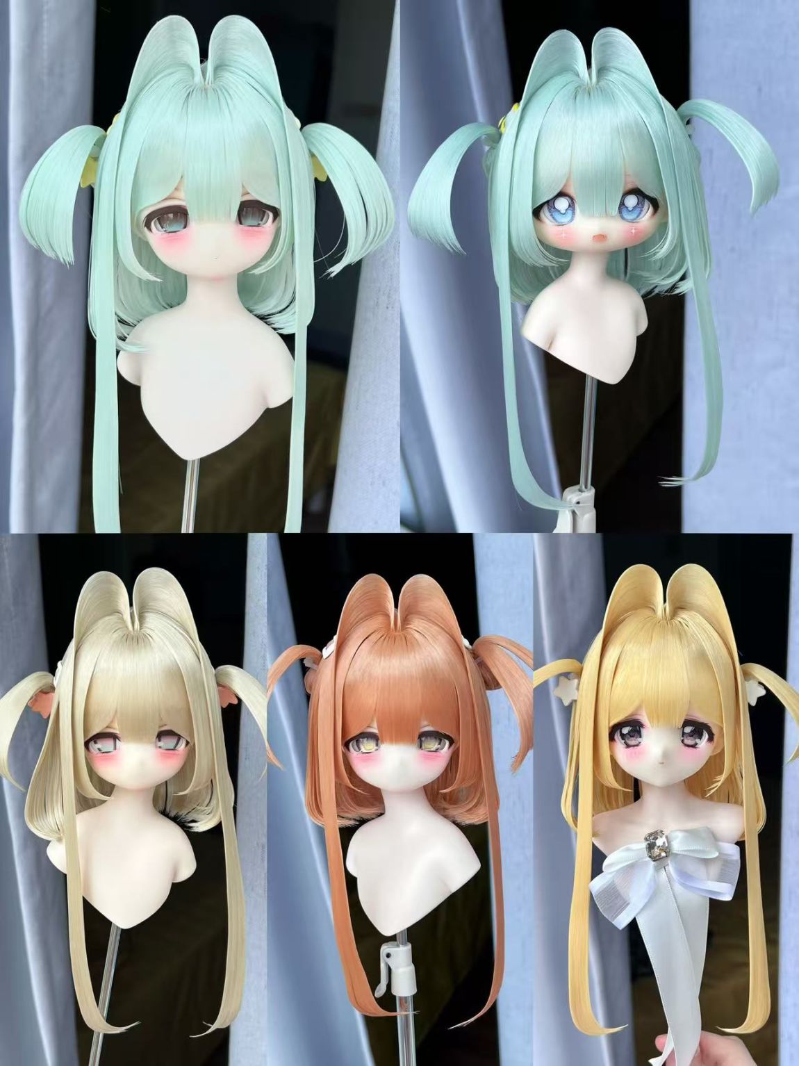 u-gg-11【GG】★グレーテンション自由！1/3ドール(頭囲22~23cm)用ウィッグ