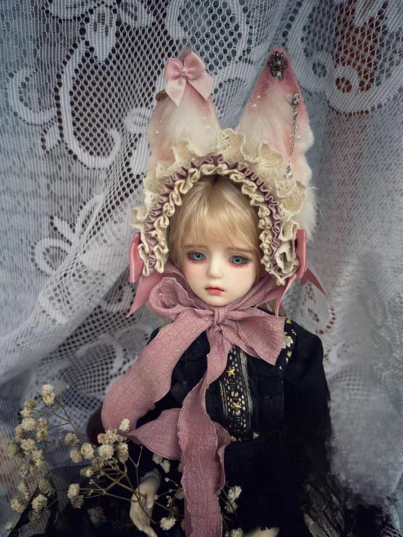 KM1806【LINGLONG】1/3,1/4ドール用狐耳のカチューシャ