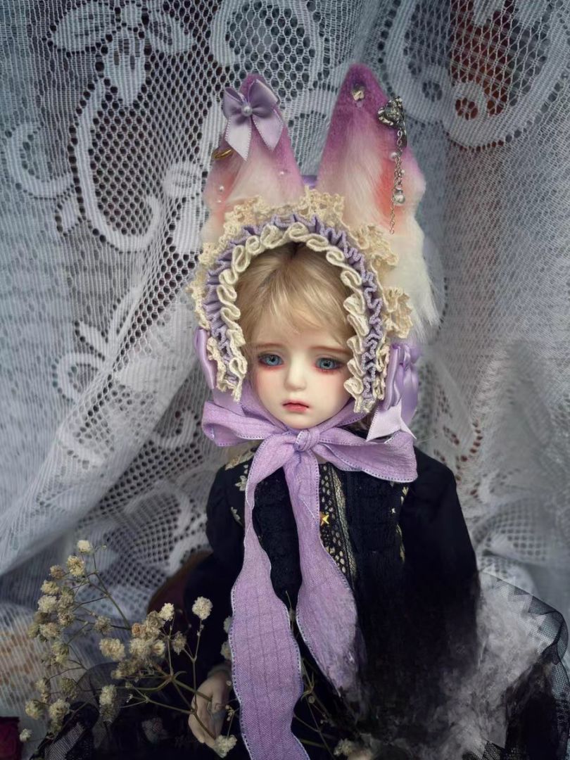 KM1809【LINGLONG】1/3,1/4ドール用狐耳のカチューシャ