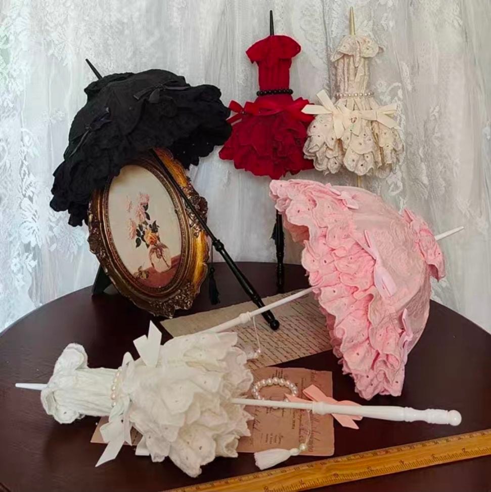 KM1839【BFHP】1/4,1/3ドール用レース傘