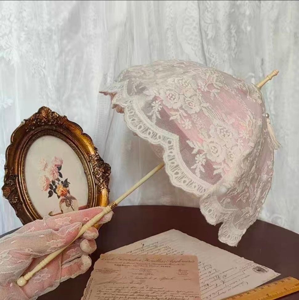 KM1840【BFHP】1/4,1/3ドール用レース傘