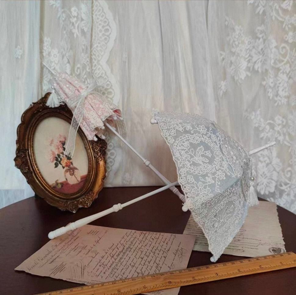 KM1843【BFHP】1/4,1/3ドール用レース傘