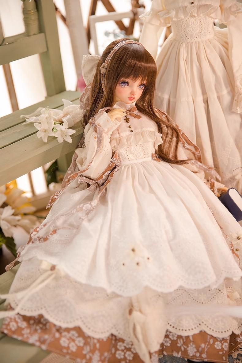 AF11251【lim】1/3★1/3 SD/DD/SDGr女ド－ル用洋服6点セット（ベ－ジュ）