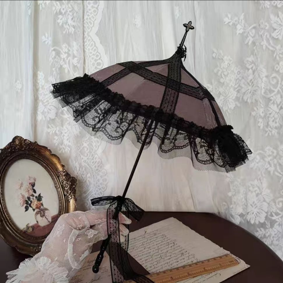 KM1844【BFHP】1/4,1/3ドール用レース傘