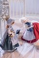 AF11258【lim】2色★1/4 MSD/MDDド−ル用洋服7点セット|ドレス|◆ドール洋服（種類別）