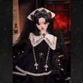 AF11274【yltt】★1/4 MSD/MDDド−ル用洋服7点セット（数量限定）|ハロウィン仮装/魔女系|◆ドール洋服（種類別）