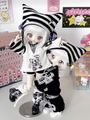 AF11268【fun】★1/6 幼SDド−ル用洋服5点セット|女の子カジュアル服|◆ドール洋服（種類別）