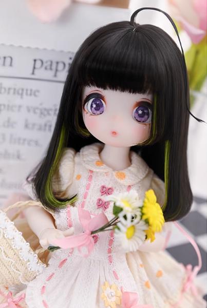 U-4636【sxf】★3色！1/6,1/4ドール(頭囲16.5~19.5cm)用ウィッグ