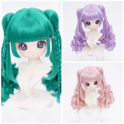 U-4637【sxf】★17色！1/3ドール(頭囲22~24cm)用ウィッグ