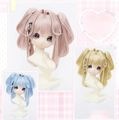 U-4638【sxf】★9色！1/3ドール(頭囲22~24cm)用ウィッグ|アレンジ済ウィッグ