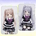U-4639【sxf】★9色！1/3ドール(頭囲22~24cm)用ウィッグ|アレンジ済ウィッグ
