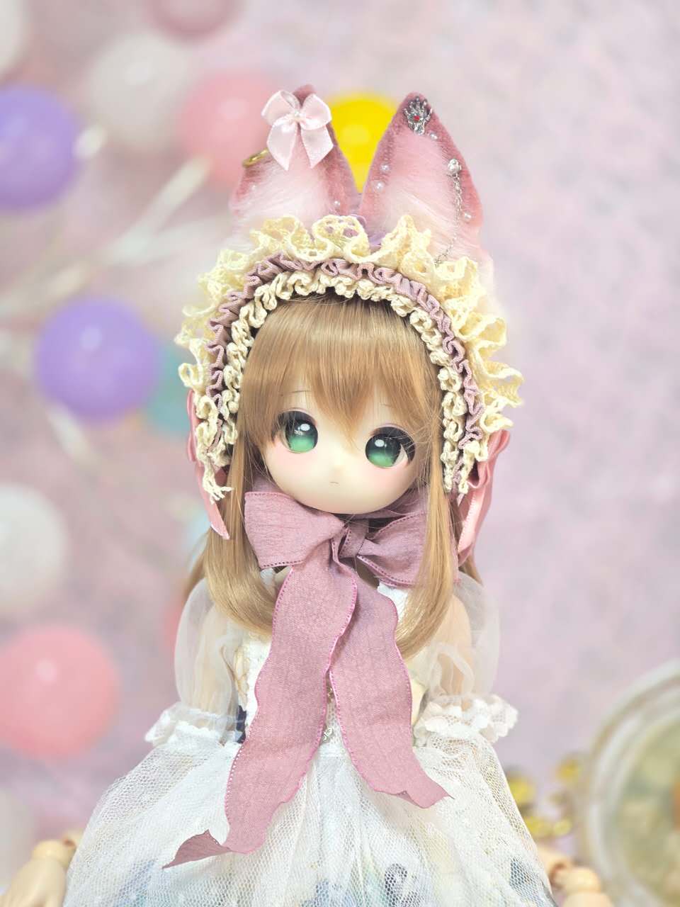 即納品KM1806【LINGLONG】1/3ドール用狐耳のカチューシャ