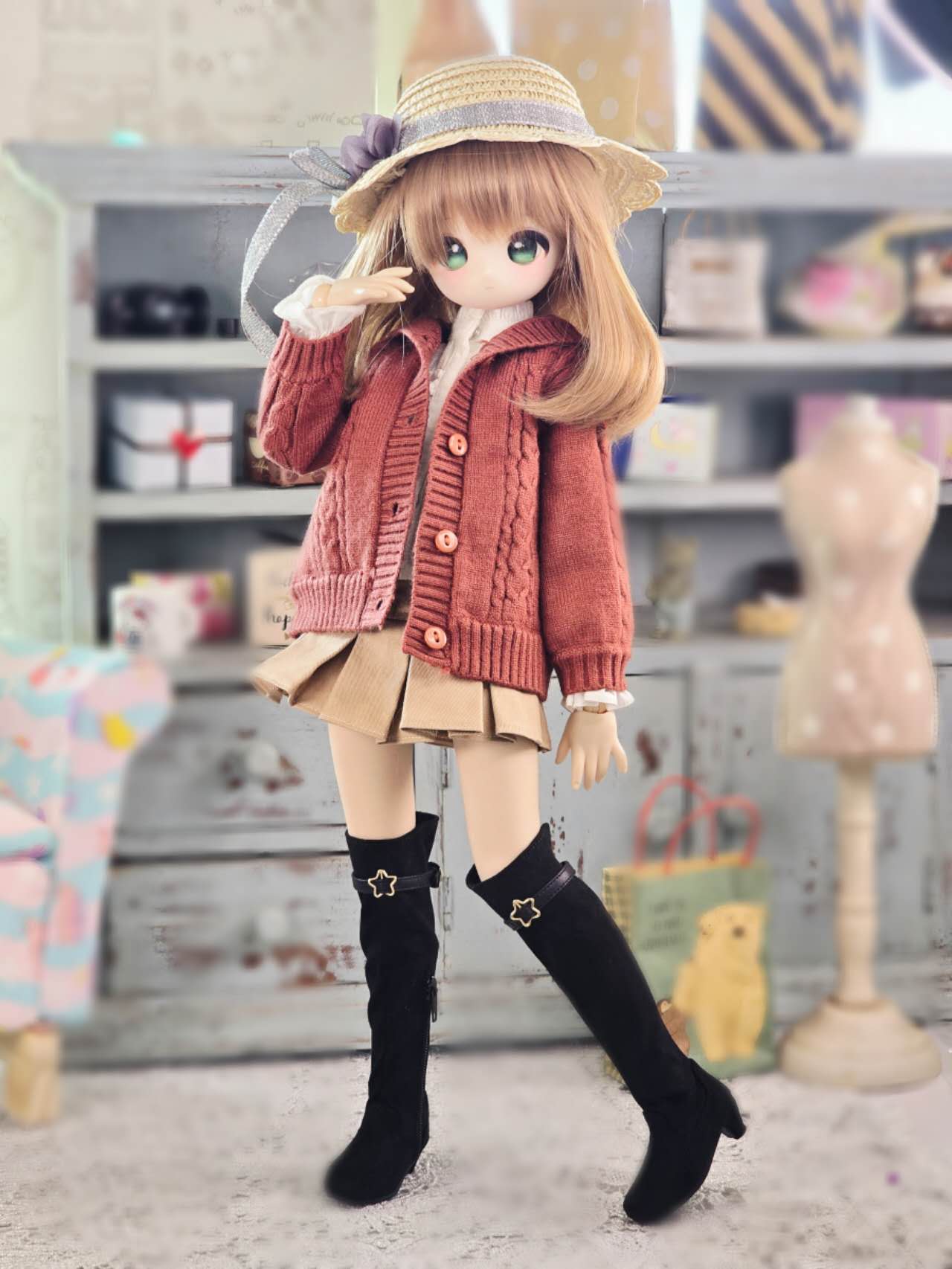 AF11284【fn】1/4★MSD/MDD用スカ－ト