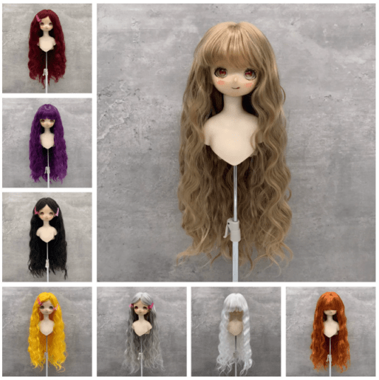 U-4645【LQ】1/6,1/4,1/3ドール(頭囲15.5~23cm)用ウィッグ