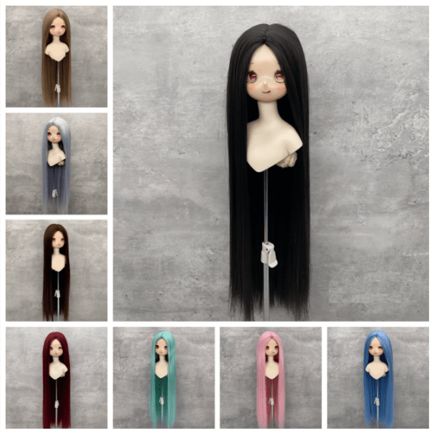 U-4647【LQ】1/6,1/4,1/3ドール(頭囲15.5~23cm)用ウィッグ