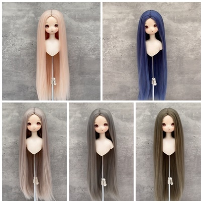 U-4659【LQ】1/6,1/4,1/3ドール(頭囲15.5~23cm)用ウィッグ