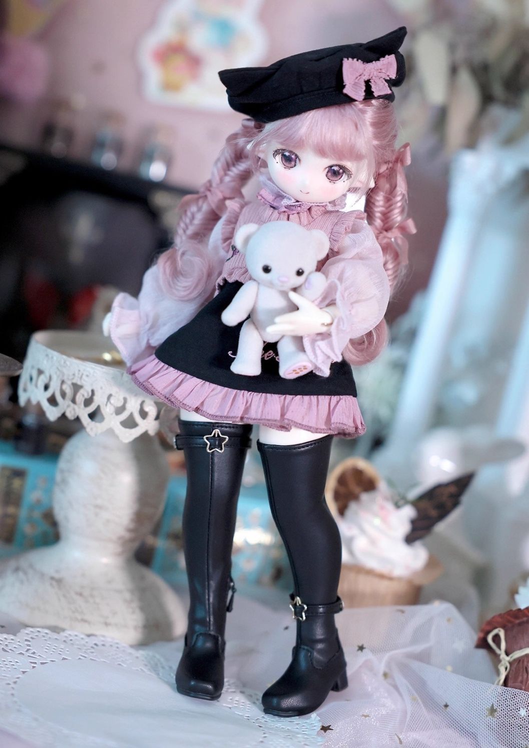 即納品(靴)  AKY0160【D.C.D】ブーツ（革製白/幼SD）