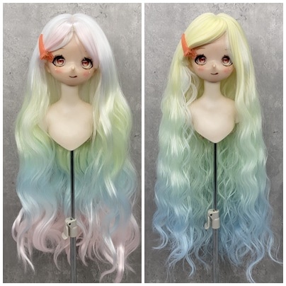 U-4668【LQ】1/6,1/4,1/3ドール(頭囲15.5~23cm)用ウィッグ
