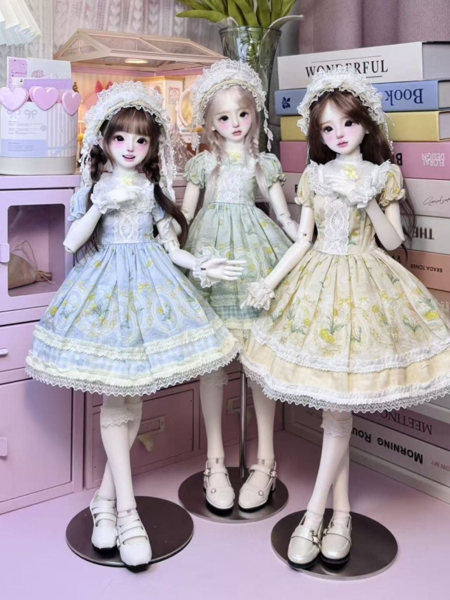 即納品AF11214【zs】1/4洋服7点セット（水色/MSD）