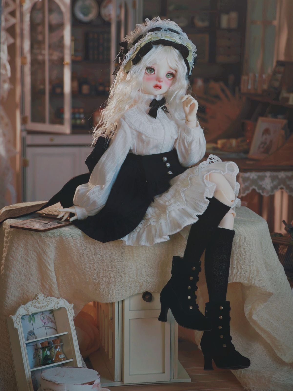 AF11299【xcwy】2色★1/4ド－ル用洋服8点セット