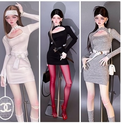 即納品AF11231【fn】1/3ワンピース（水色/SD/DD/DDDY/SD13女）