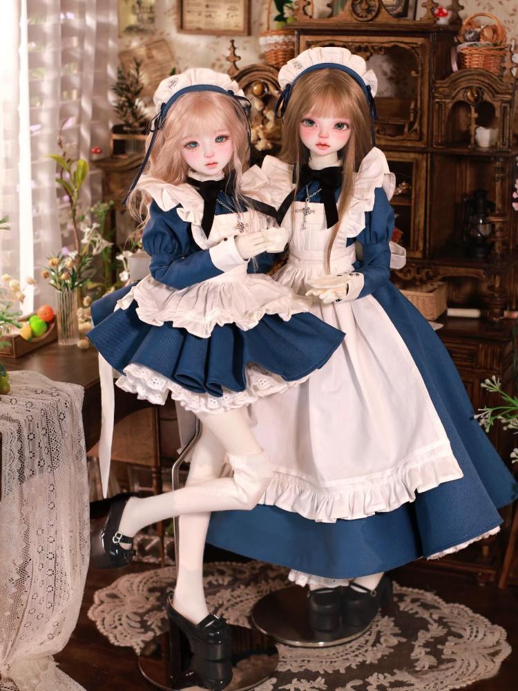 【予約販売】12月31日まで！1/4MDD可愛らしいメイド服セット(青)
