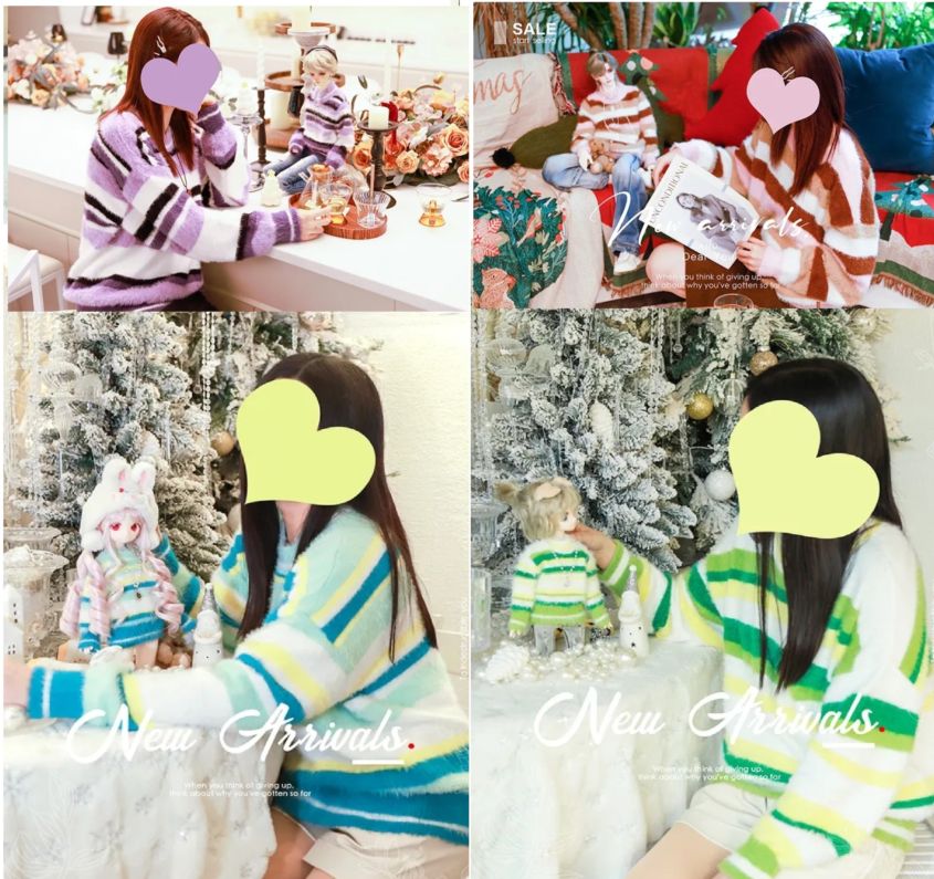 AF11357【DDoll】大人M/L、1/4,1/3,ID75サイズドール用セーター