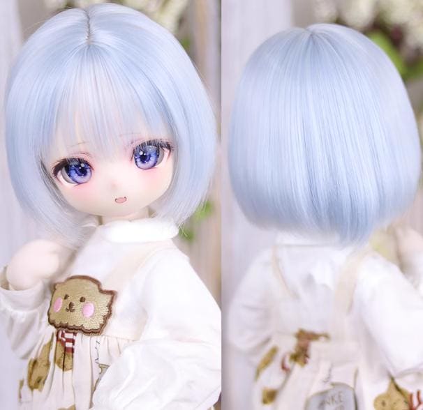 U-4683【mwss】1/4，1/3ドール(頭囲18~23cm)用ウィッグ(7色あり