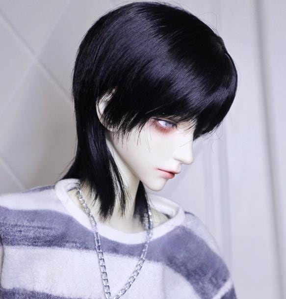 U-4686【mwss】1/6,1/4，1/3ドール(頭囲16~23cm)用ウィッグ(6色あり)