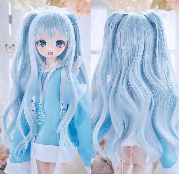 U-4691【mwss】1/6,1/4,1/3ドール(頭囲16~23cm)用ウィッグ(12色あり)