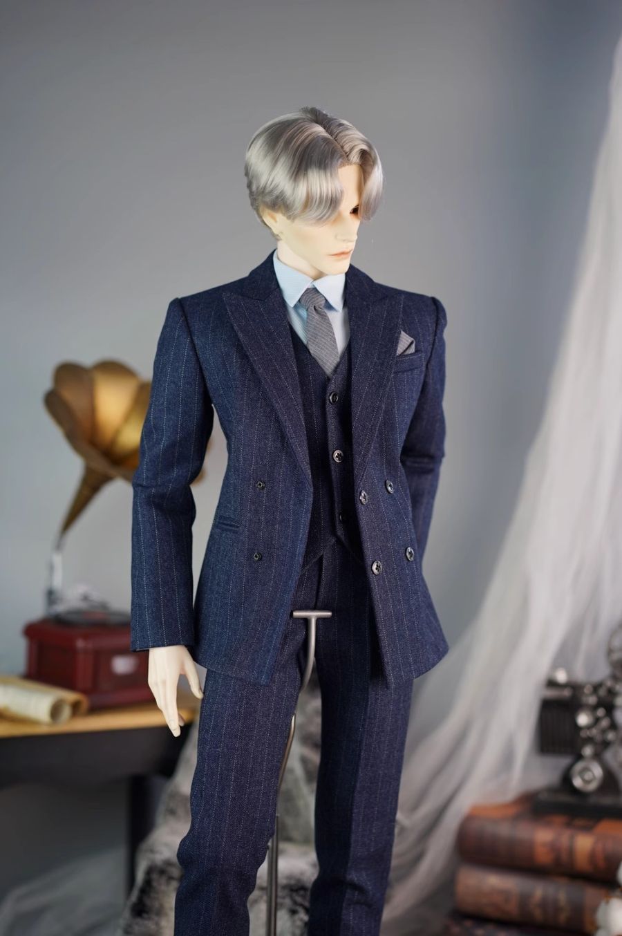 AF11371【独舞天堂】68cm以上ド-ル（多サイズ対応）用洋服5点セット