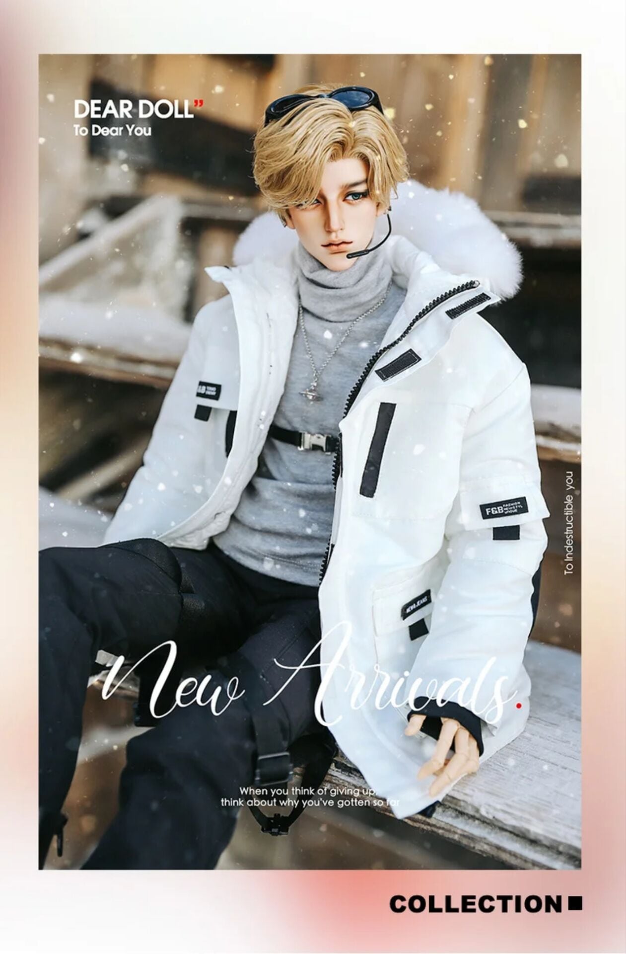 【予約終了】1月9日まで！2色★65～75cmサイズドール用ストリートウィンターコーデセット