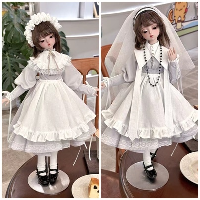 mdd MDD サイズ メイド服セット 予約販売】2月28日まで！☆1/4 MSD,MDDなどメイド服とシスター服