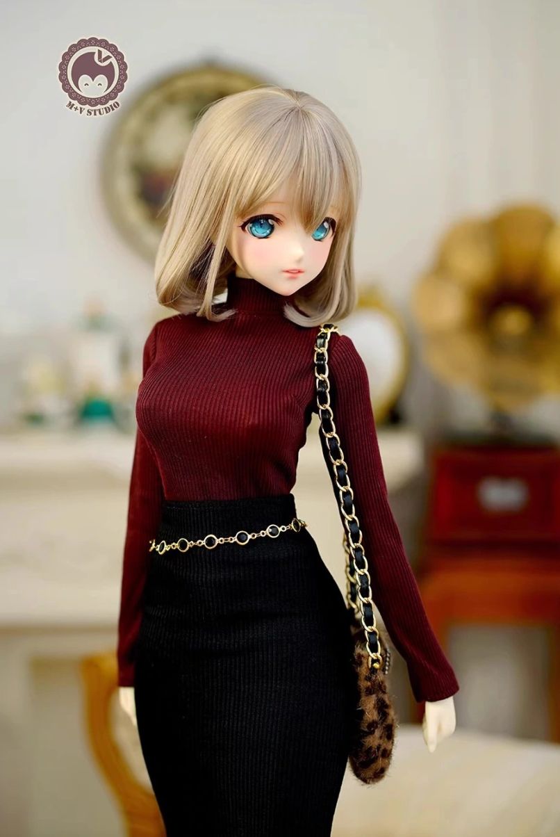 即納品AF10985【mu】1/3シャツ（白/SD/DD（S/L/M）,DDDY，SDGR女，SD16女）