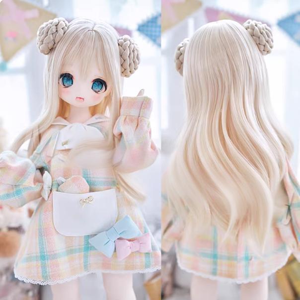 U-4713【mwss】1/4,1/3ドール(頭囲18~23cm)用ウィッグ(10色あり