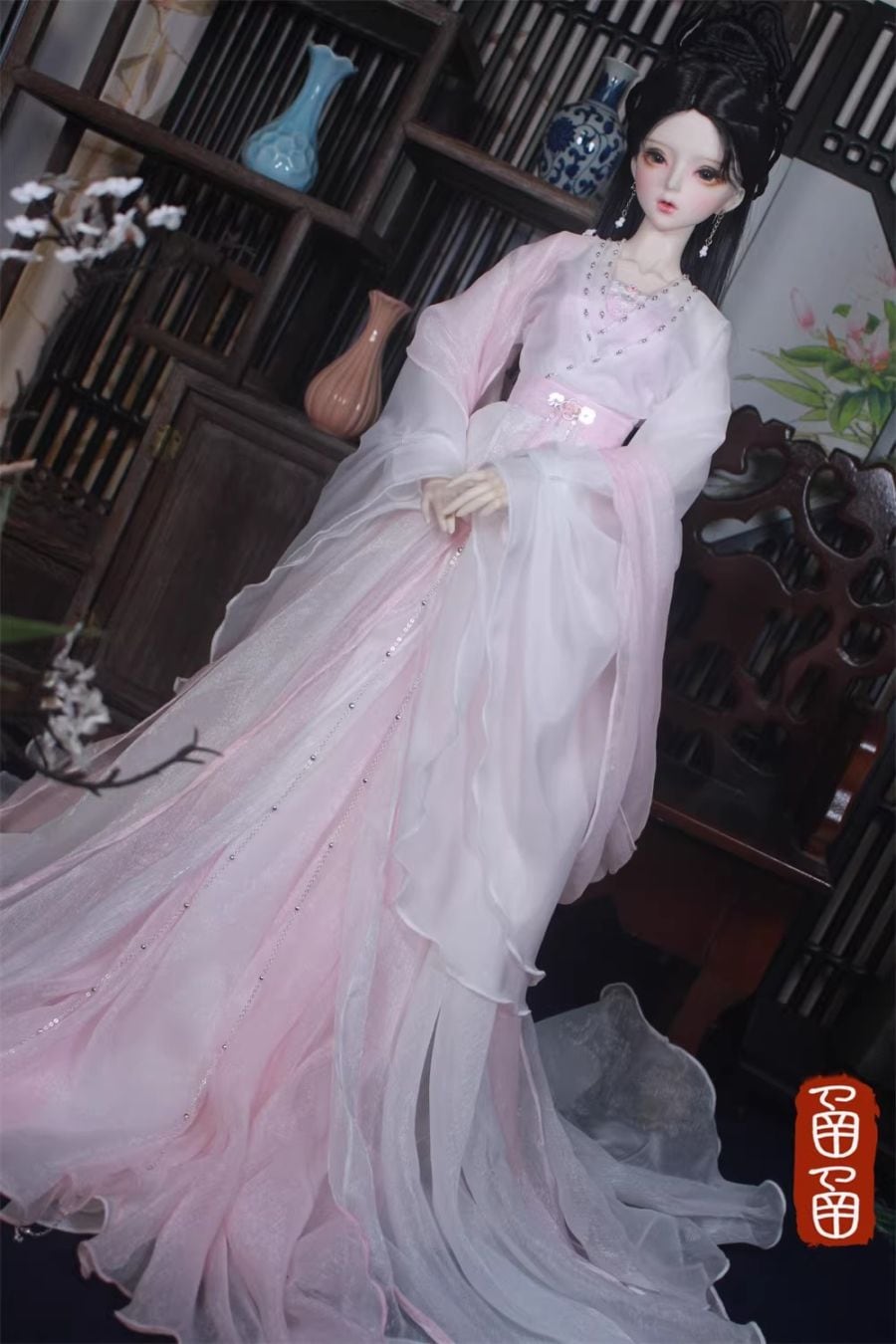 AF11431【HAN】1/4,1/3女用中華ドレスセット