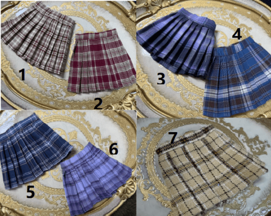 AF11452【uuz】 1/4,1/3 MSD,SD/DDドール用スカ－ト