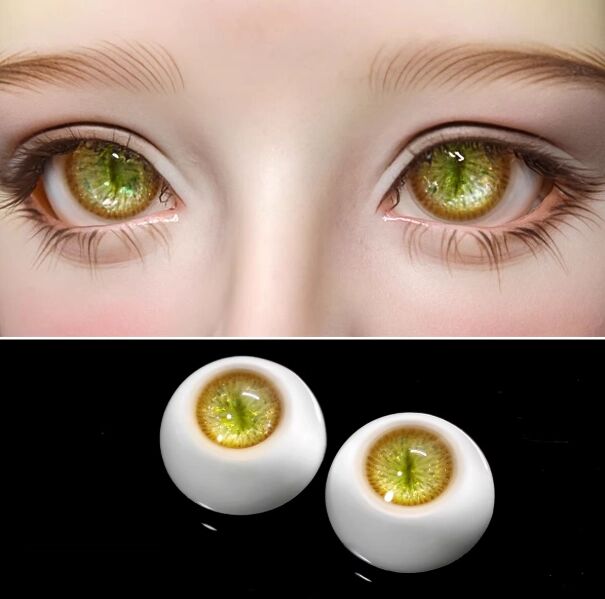 EYER500【xkm】ドール用グラスアイ14mm | ◇ドールアイ,グラスアイ