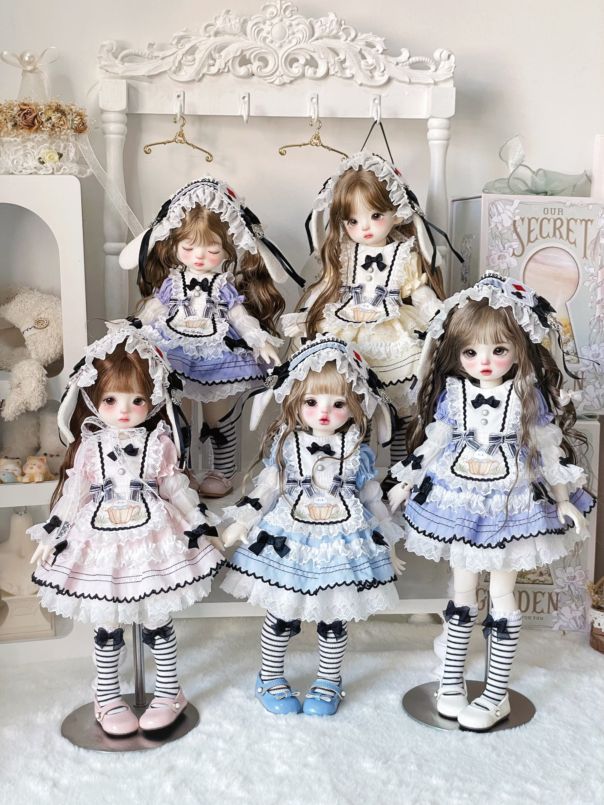 予約販売】2月28日まで！4色☆1/6 幼SDメイドスタイル ドレスセット