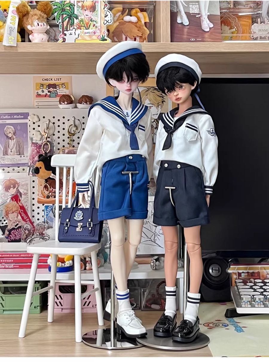 AF11501【桜の】1/4 1/3★MSD/MDD,PUYOODOLL,SDGR女用セ－ラ－服5点セット