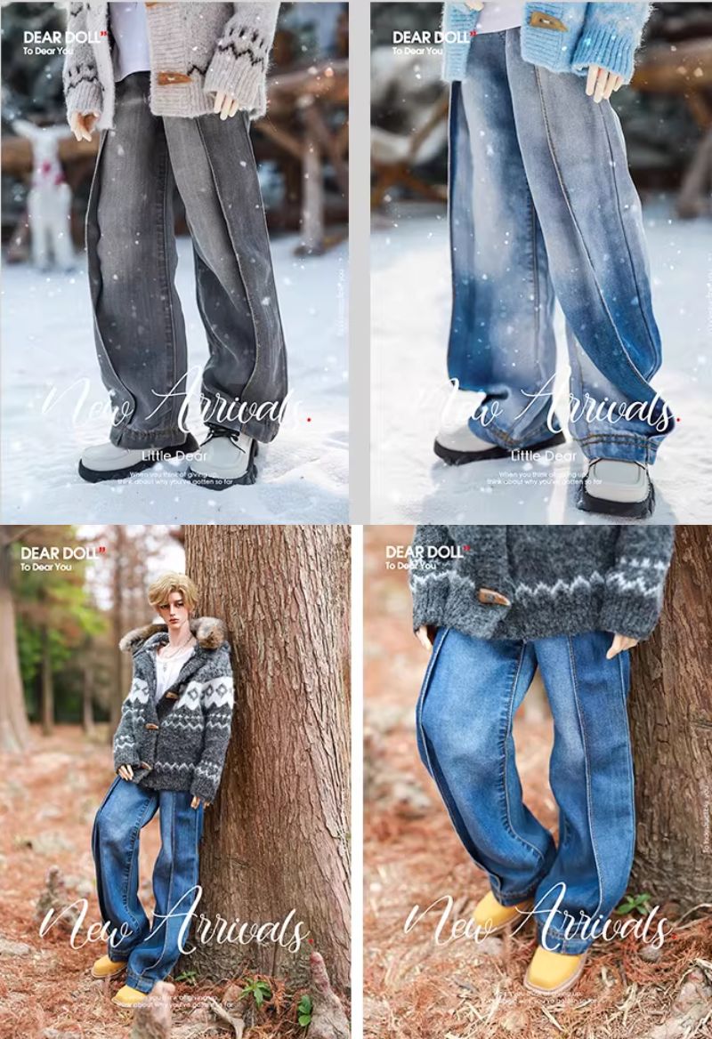 AF20004【DDoll】1/3,ID L75CM-77CM    M65CM-73CM  サイズドール用デニムパンツ