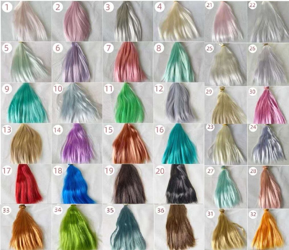 km7001【YL】ウィッグアレンジ用の耐熱ファイバー