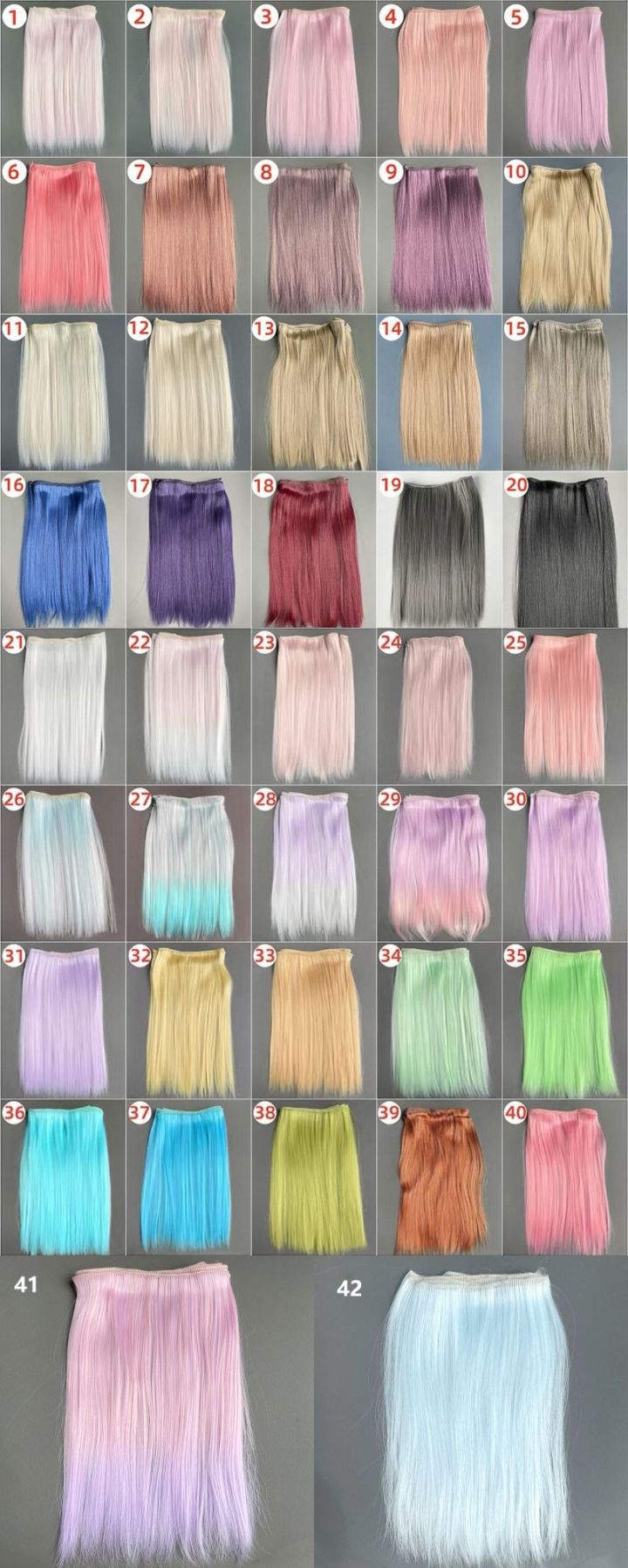 km7006【YL】ウィッグアレンジ用の耐熱ファイバー