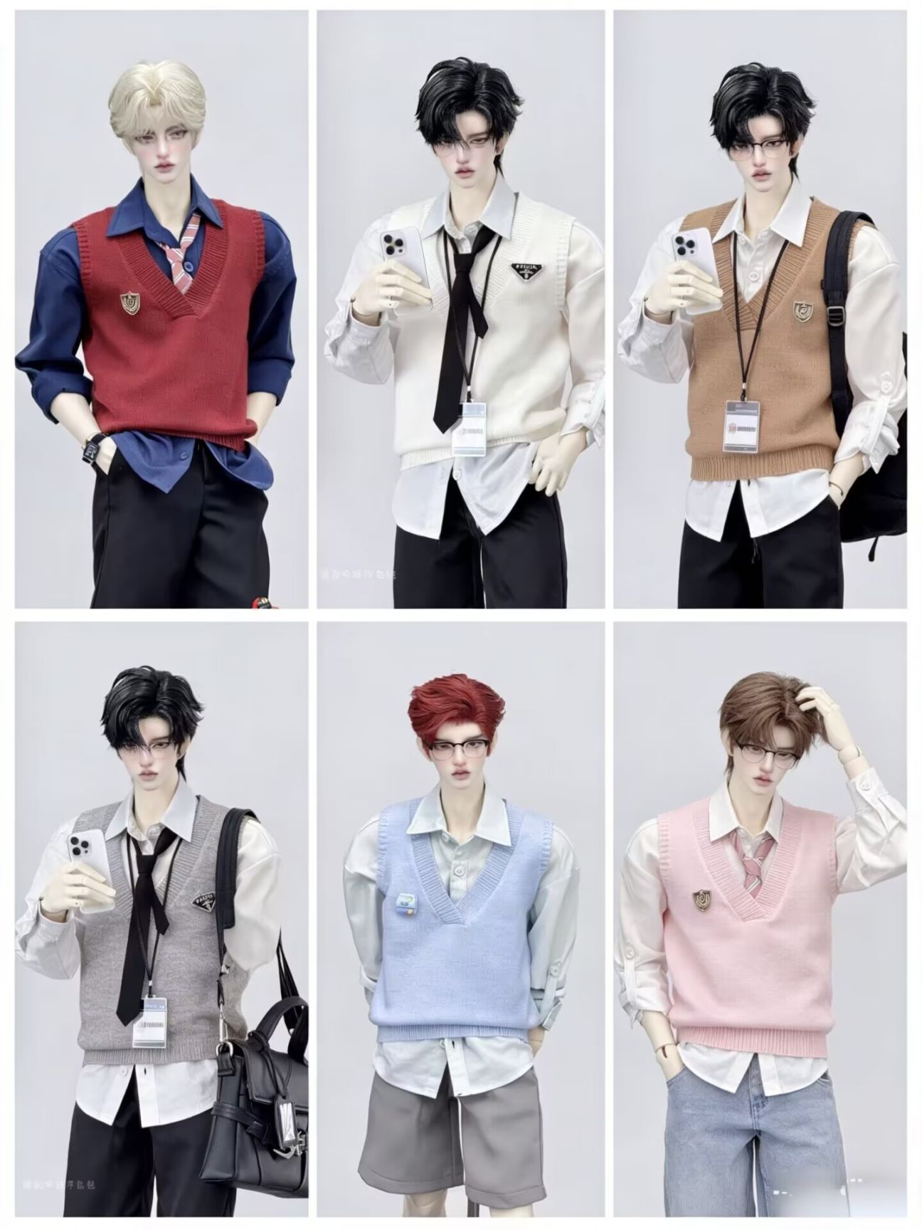 AF11530【BREZZA】★1/4～ID75cm以上ド-ル（多サイズ対応）用ベスト